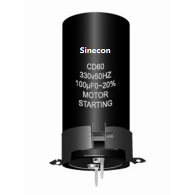 CD60 Standard șurub cu șuruburi de aluminiu condensatoare electrolitice pentru pornirea motorului